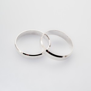 ALIANÇA PRATA ITALIANA 4M.M RETA POR DENTRO