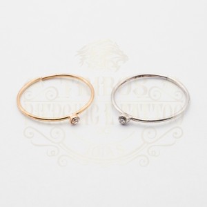 ARGOLA NARIZ PEDRA OURO 18K