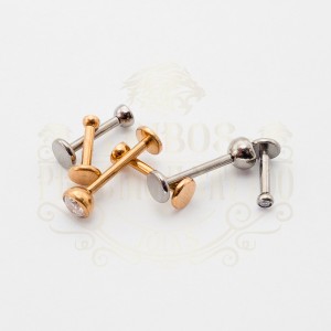 PIERCING LABRET PEDRA ARREDONDADA ZIRCÔNIA