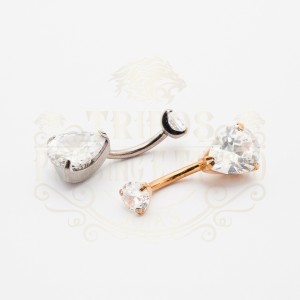 PIERCING UMBIGO GARRA GOTA TITÂNIO