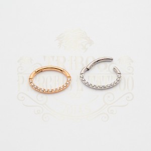 PIERCING ARGOLA OVAL CRAVEJADO