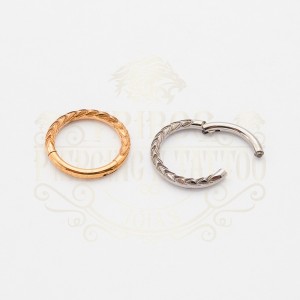 PIERCING ARGOLA CLICKER TRANÇADO LATERAL