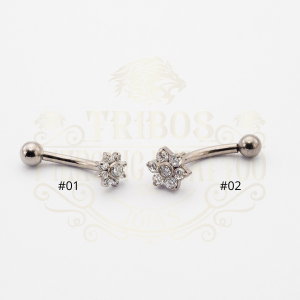 PIERCING MICRO CURVO FLOR