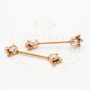 PIERCING MAMILO DETALHE P.V.D GOLD