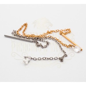 PINGENTE CORRENTE COM PEDRA ZIRCÔNIA