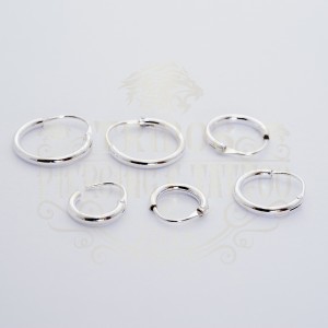 BRINCO PRATA ARGOLA LISA TORÇÃO