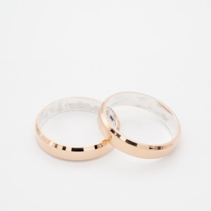 ALIANÇA MOEDA ITALIANA 4MM RETA POR DENTRO